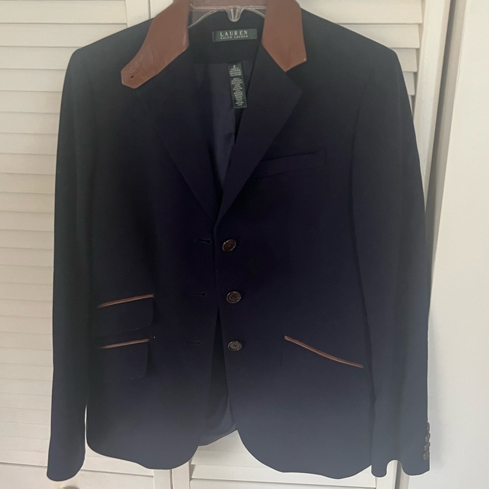 Ralph Lauren blazer with Leather accents.
